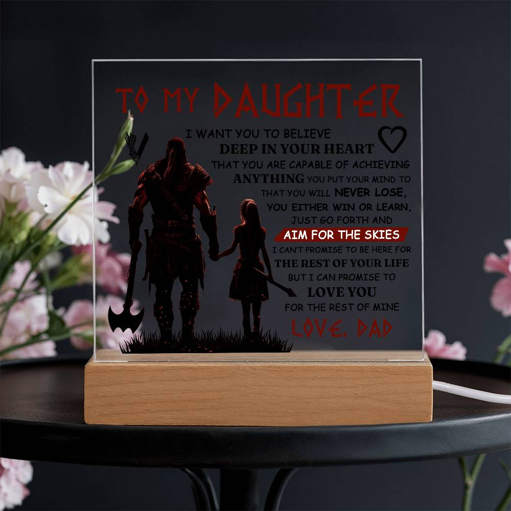 To My Daughter Skies – Acrylic Square