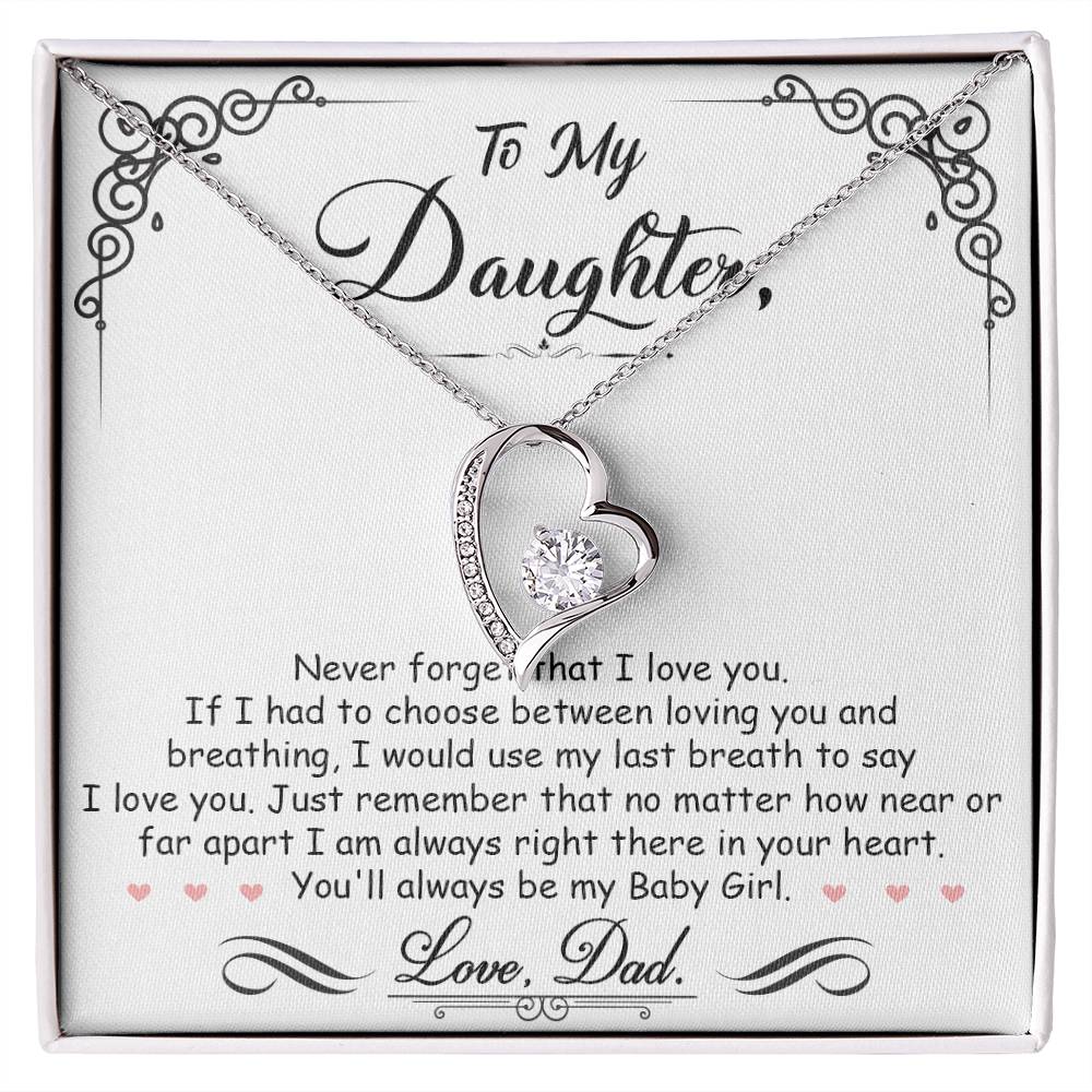 My Baby Girl - Forever Love Necklace
