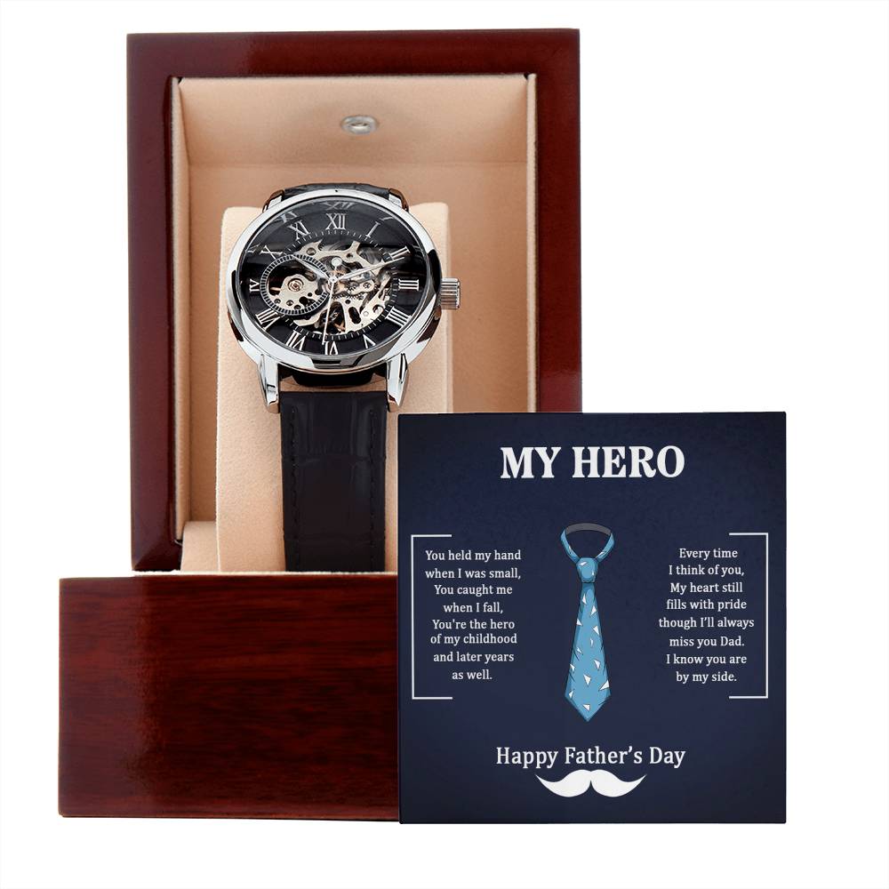 My Hero Dad - Openwork Watch