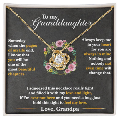 Keep Me In Your Heart - Love Knot Necklace