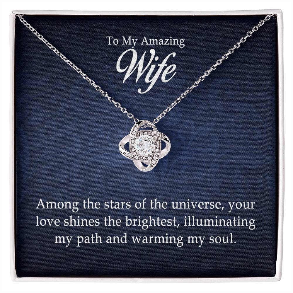 To My Amazing Wife - Love Knot Necklace