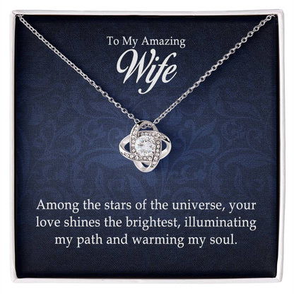 To My Amazing Wife - Love Knot Necklace
