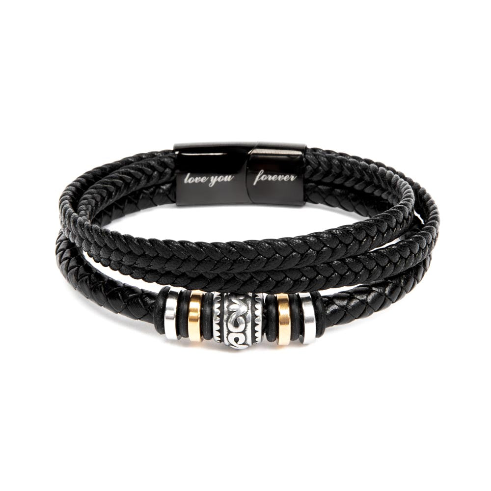 Never Forget Love You Forever (To My Grandson) – Bracelet