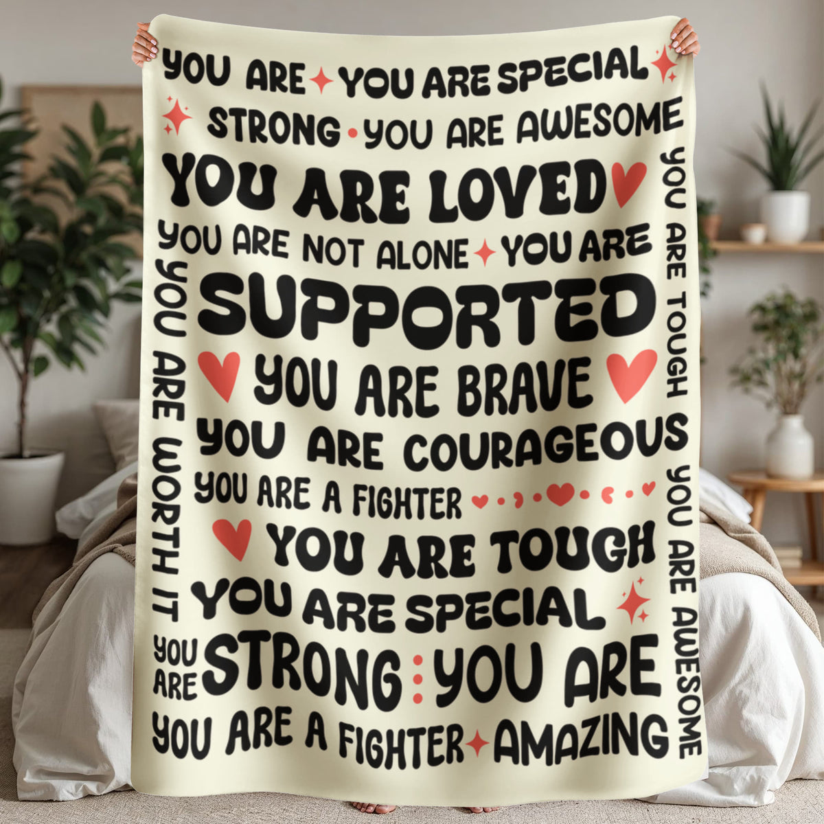 To My Daughter Braver (From Mom) – Sherpa Fleece Blanket