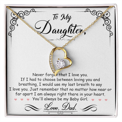 My Baby Girl - Forever Love Necklace