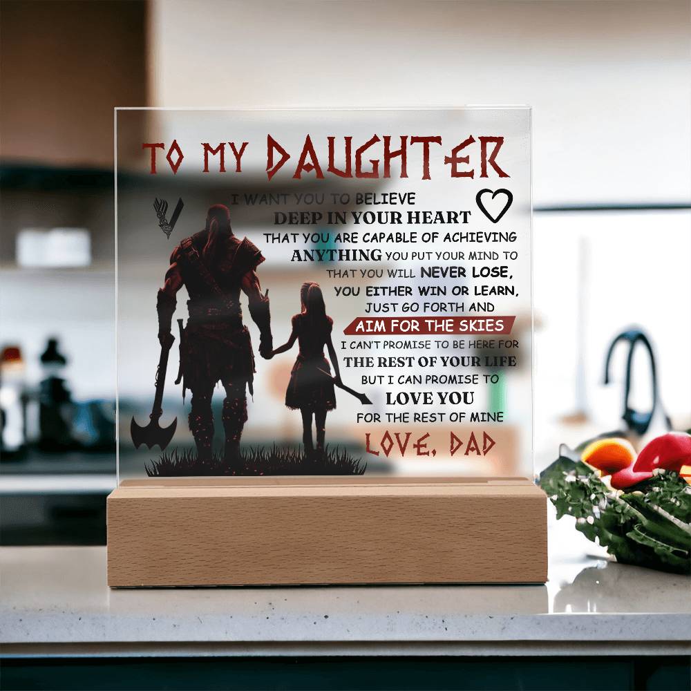 To My Daughter Skies – Acrylic Square