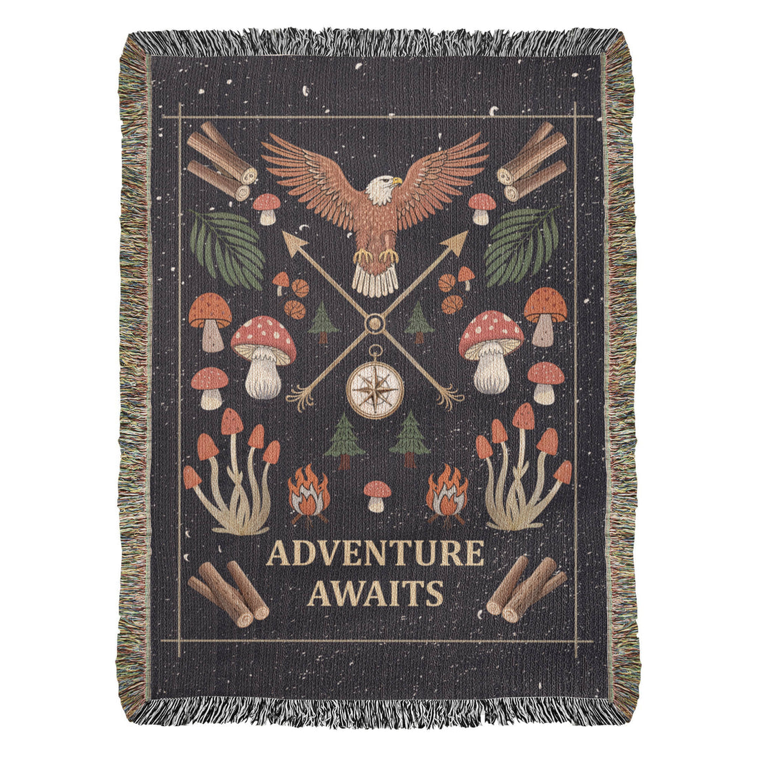 Adventure Awaits - Woven Blanket